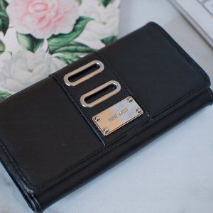 Nine West Black Faux-leather Wallet (never used)